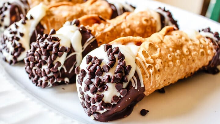 Chocolate chip cannoli