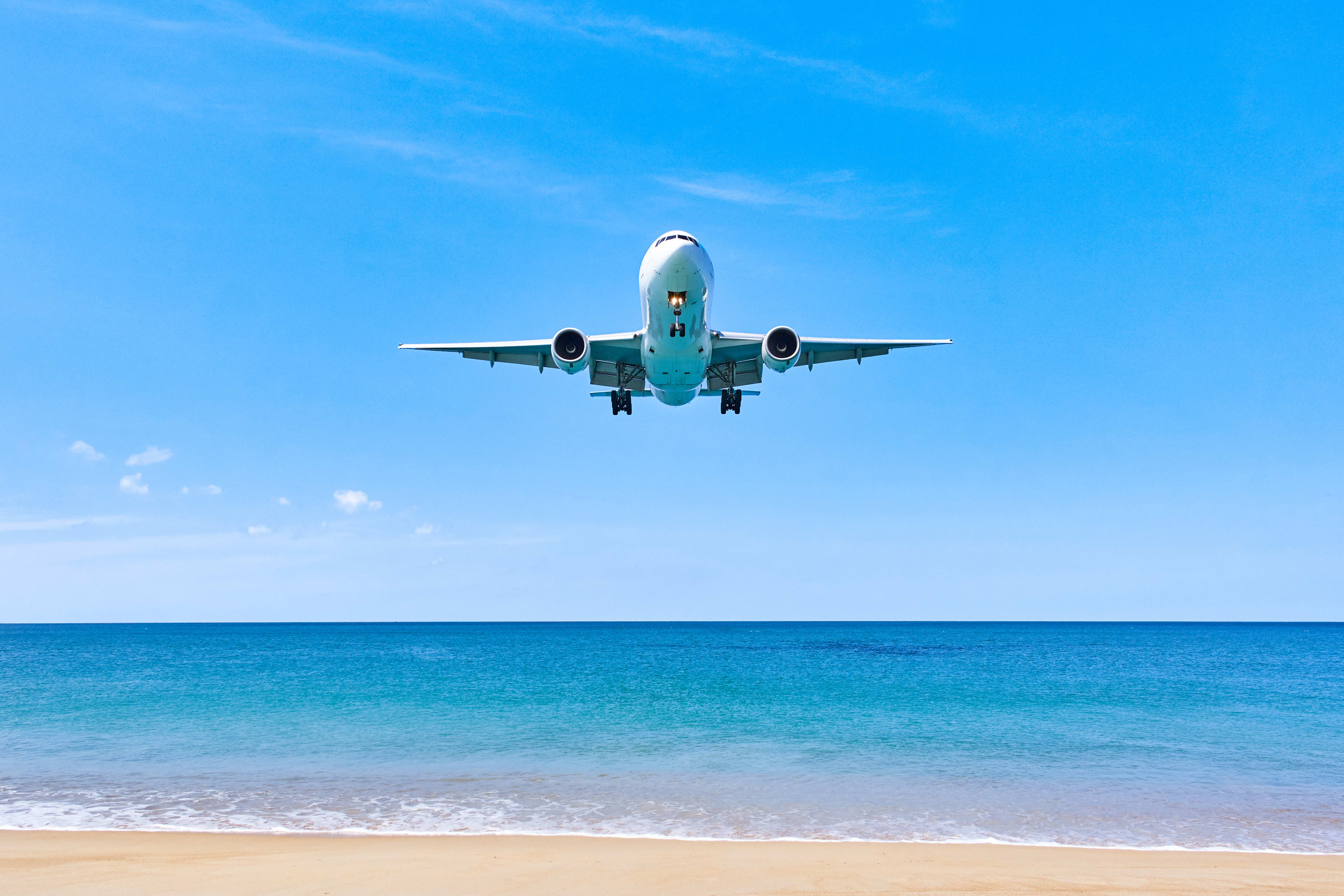 Plane in Cancun