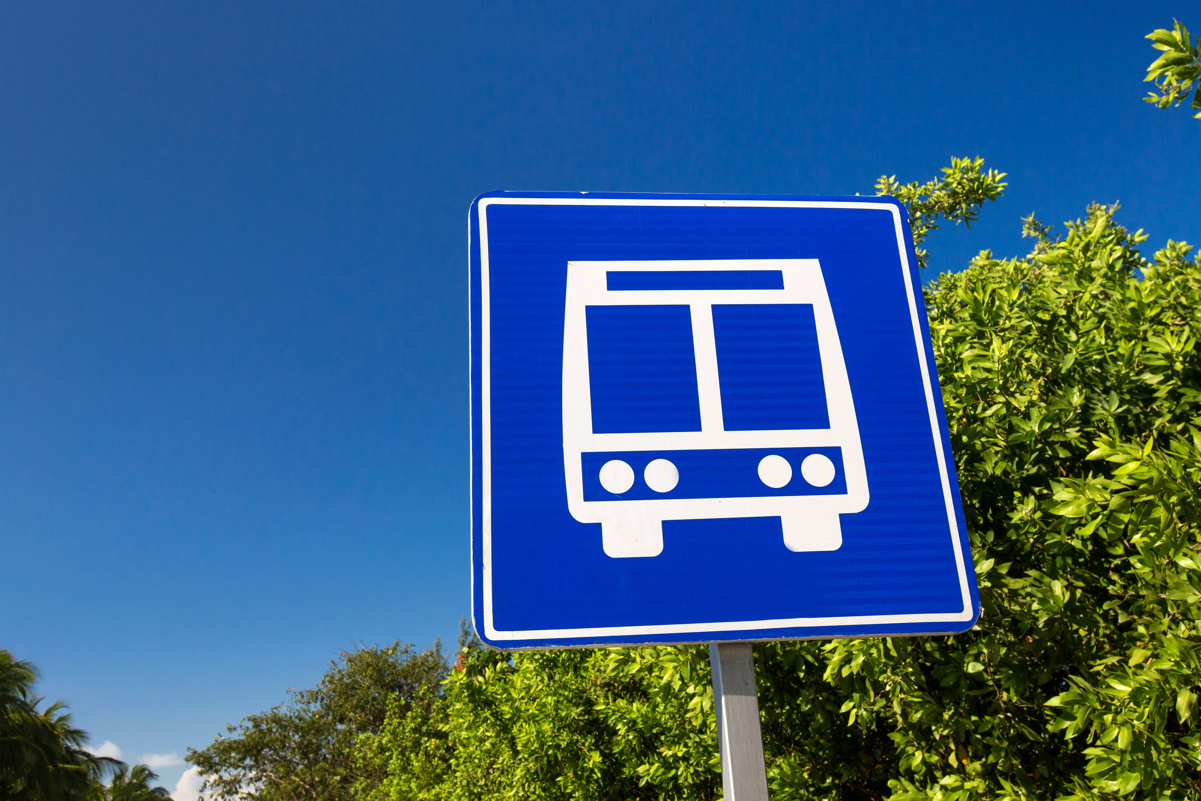 Cancun public transport sign