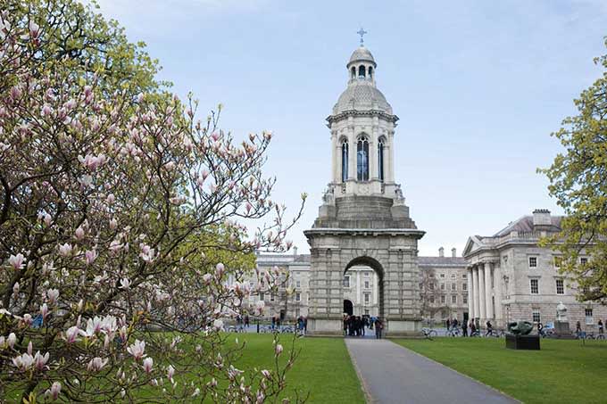 Trinity College, Dublín. Los mejores panes gratis en Dublín.