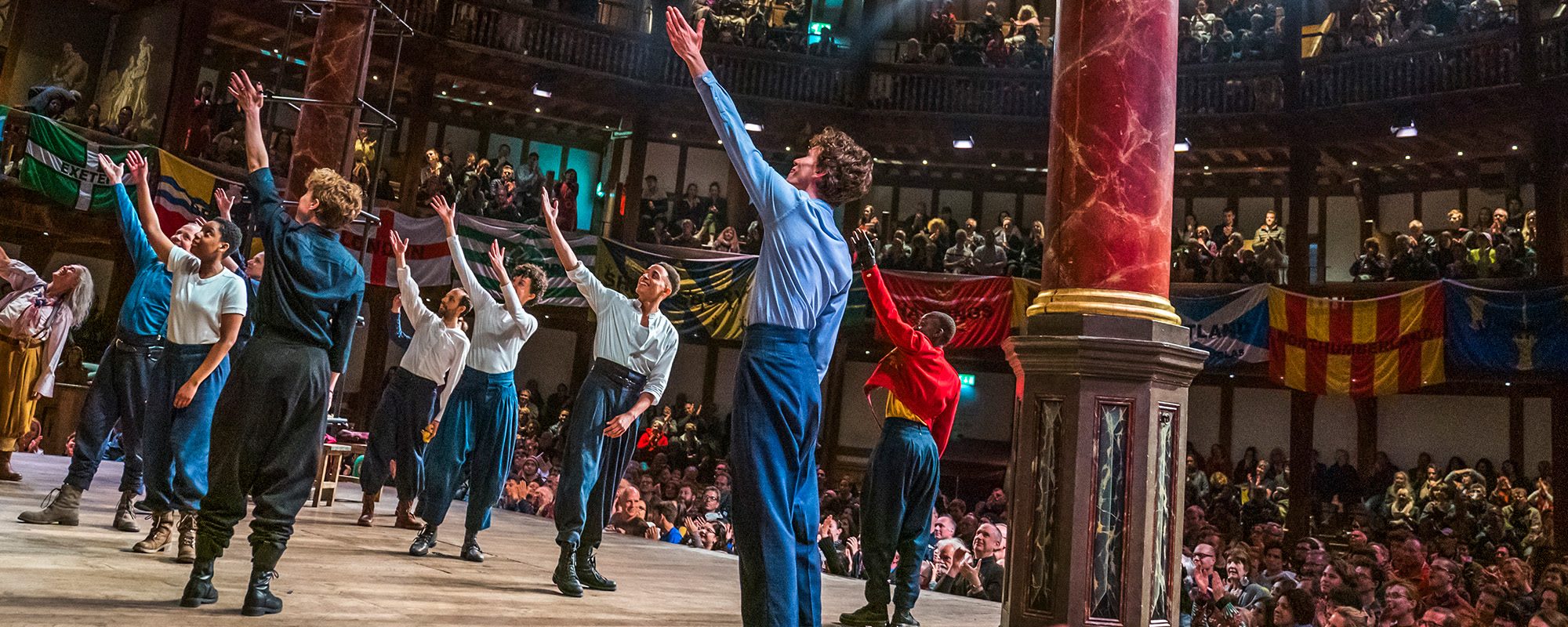 Theateraufführung am Globe Theater London