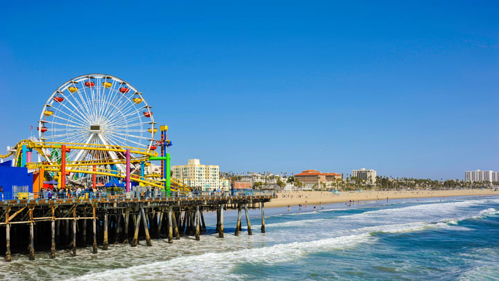 Santa Monica Beach, Los Ángeles. Cosas que ver en 2 días en Los Ángeles.