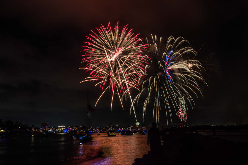 Marina Del Ray Feuerwerk Los Angeles