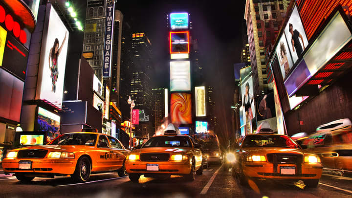 Times Square, Nueva York. Las principales atracciones turísticas de Nueva York.