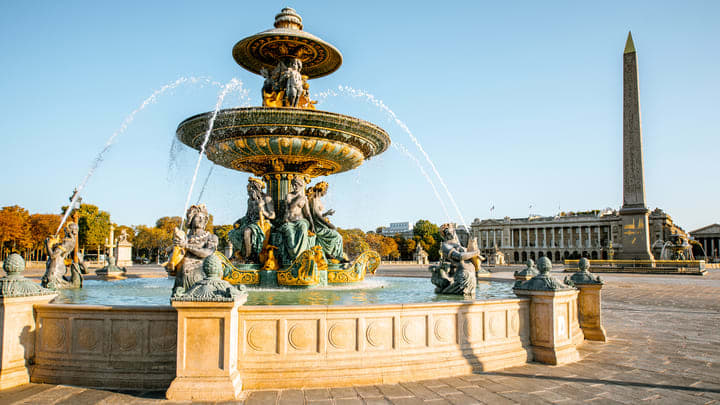 The Maritime Fountain on Place de la Concorde