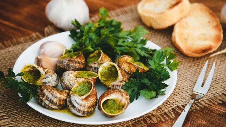 Classic French escargots