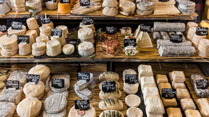 Cheese market in Paris