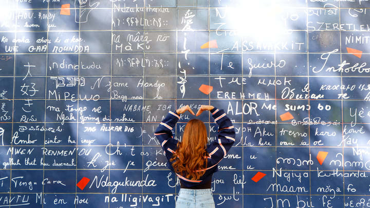 The Wall of Love in Montmartre, Paris