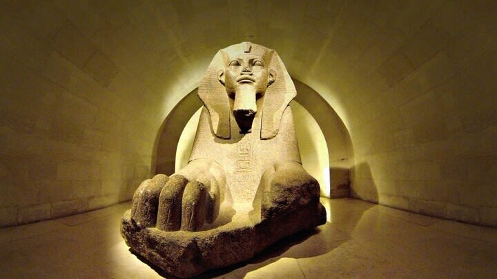 The Great Sphinx of Tanis at The Louvre Museum in Paris