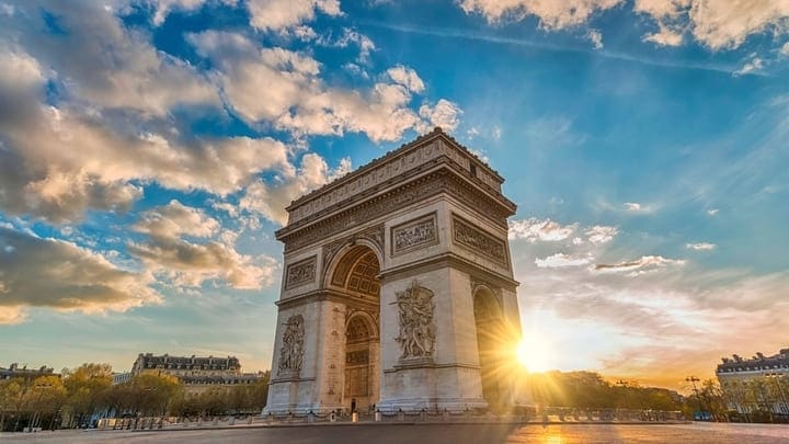 Arco del Triunfo, París. Cosas que ver en París en una semana.