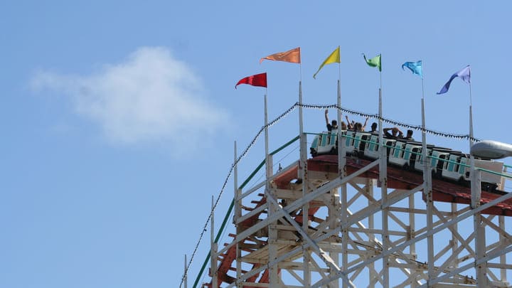 The Giant Dipper in Belmont Park, San Diego