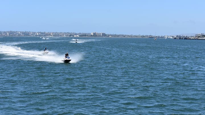 Speed boats in San Diego