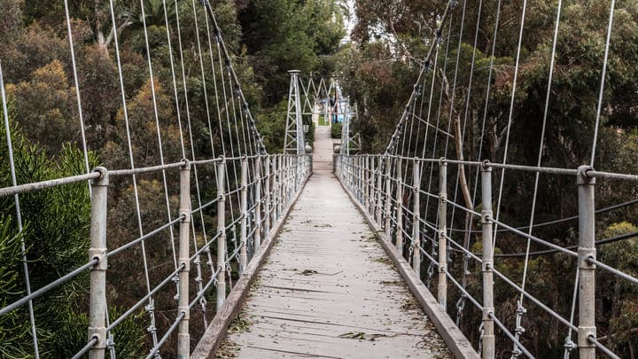 Spruce Street Suspension Bridge in Bankers Hill, San Diego