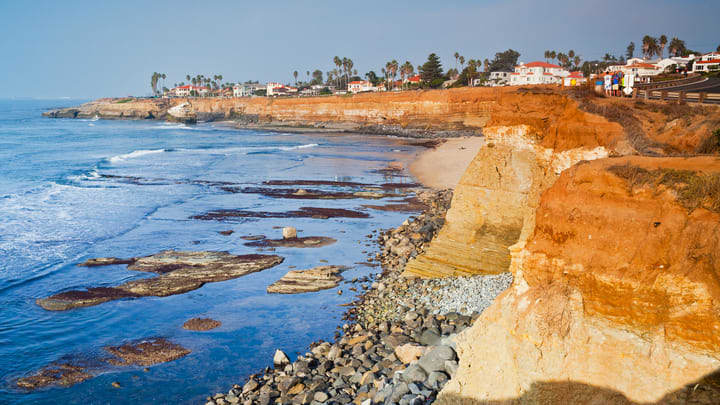 Sunset Cliffs in San Diego