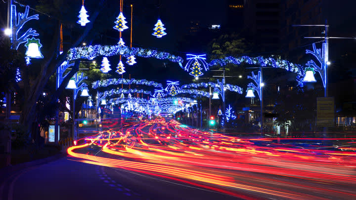 Christmas lights on Orchard Road in Singapore