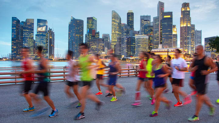 Joggers in Singapore