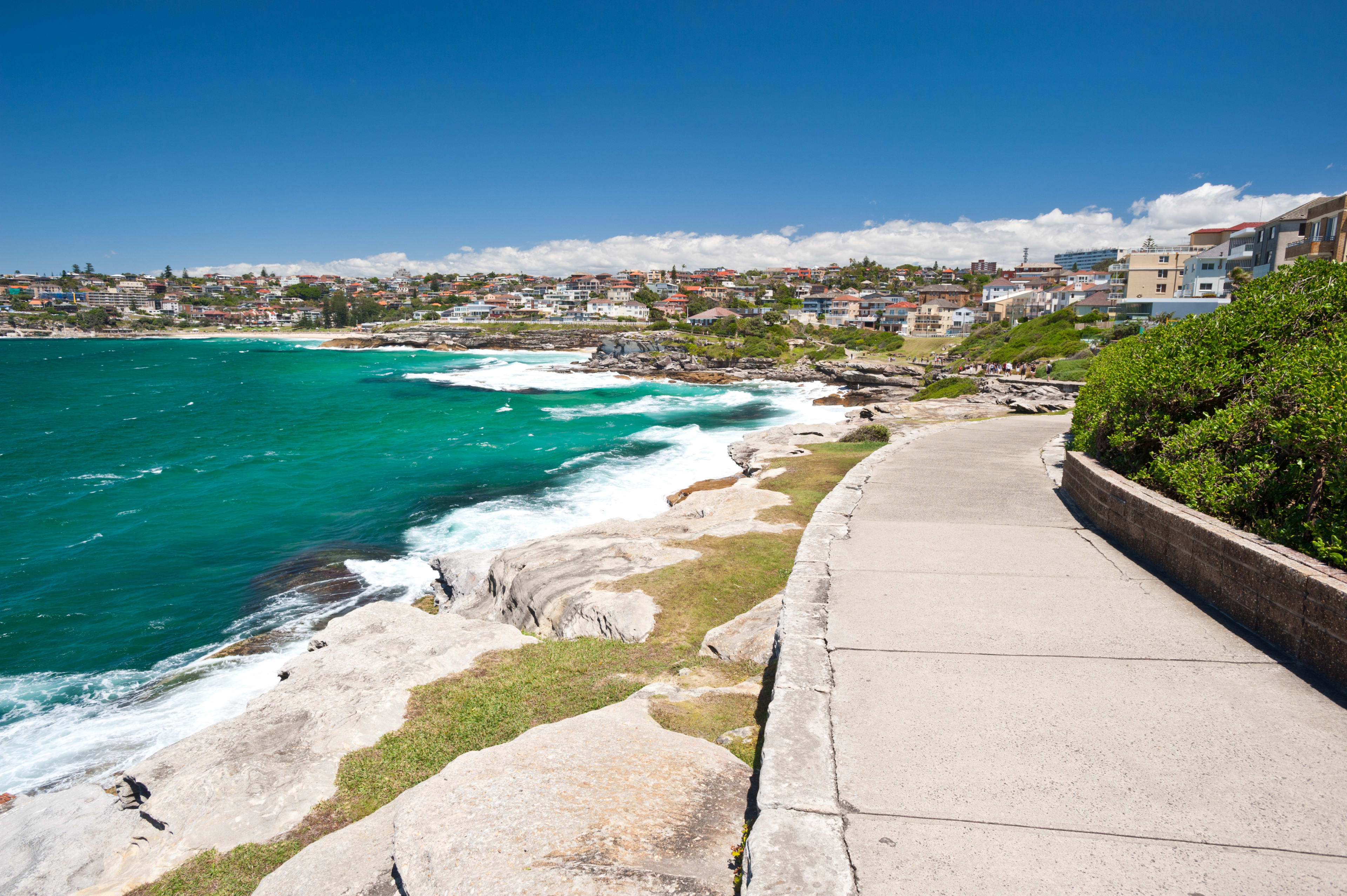 Walkway and cliffs on the Coogee to Bondi route