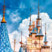 Fairytale castle and spires at Lotte World in Seoul