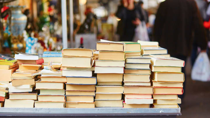 Image of Book, Publication, Indoors, Library, Shop, Bookstore, Adult, Female, Person, Woman, Handbag, 