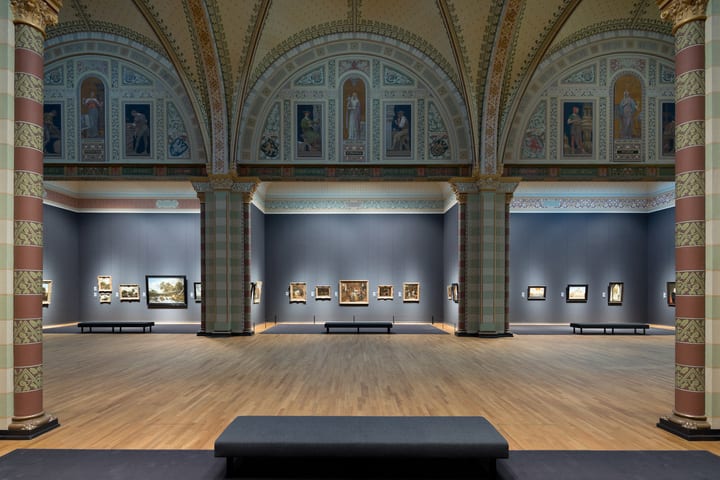 Image of Indoors, Museum, Floor, Flooring, Bench, 