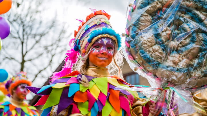 Image of Adult, Female, Person, Woman, Child, Girl, Parade, 