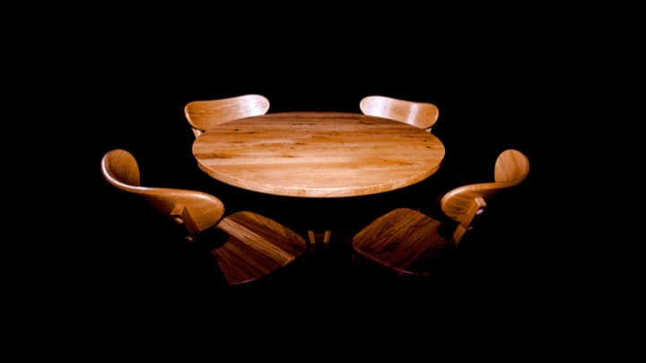 Image of Furniture, Table, Wood, Dining Table, Cutlery, Plywood, Tabletop, 