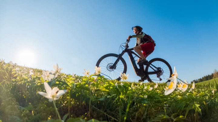 Image of Bicycle, Vehicle, Adult, Female, Person, Woman, Cycling, 