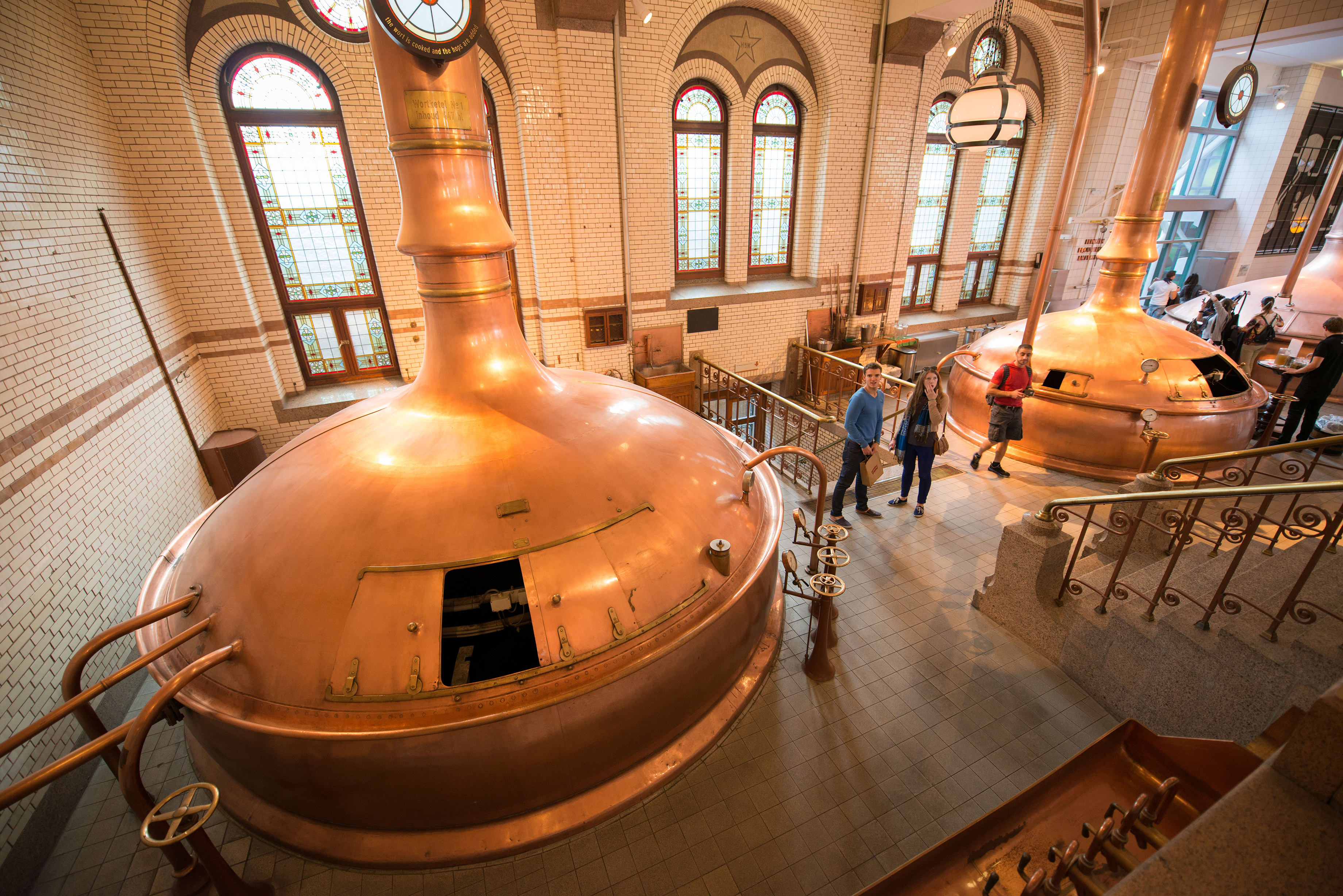 Image of Factory, Brewery, Person, Handbag, 