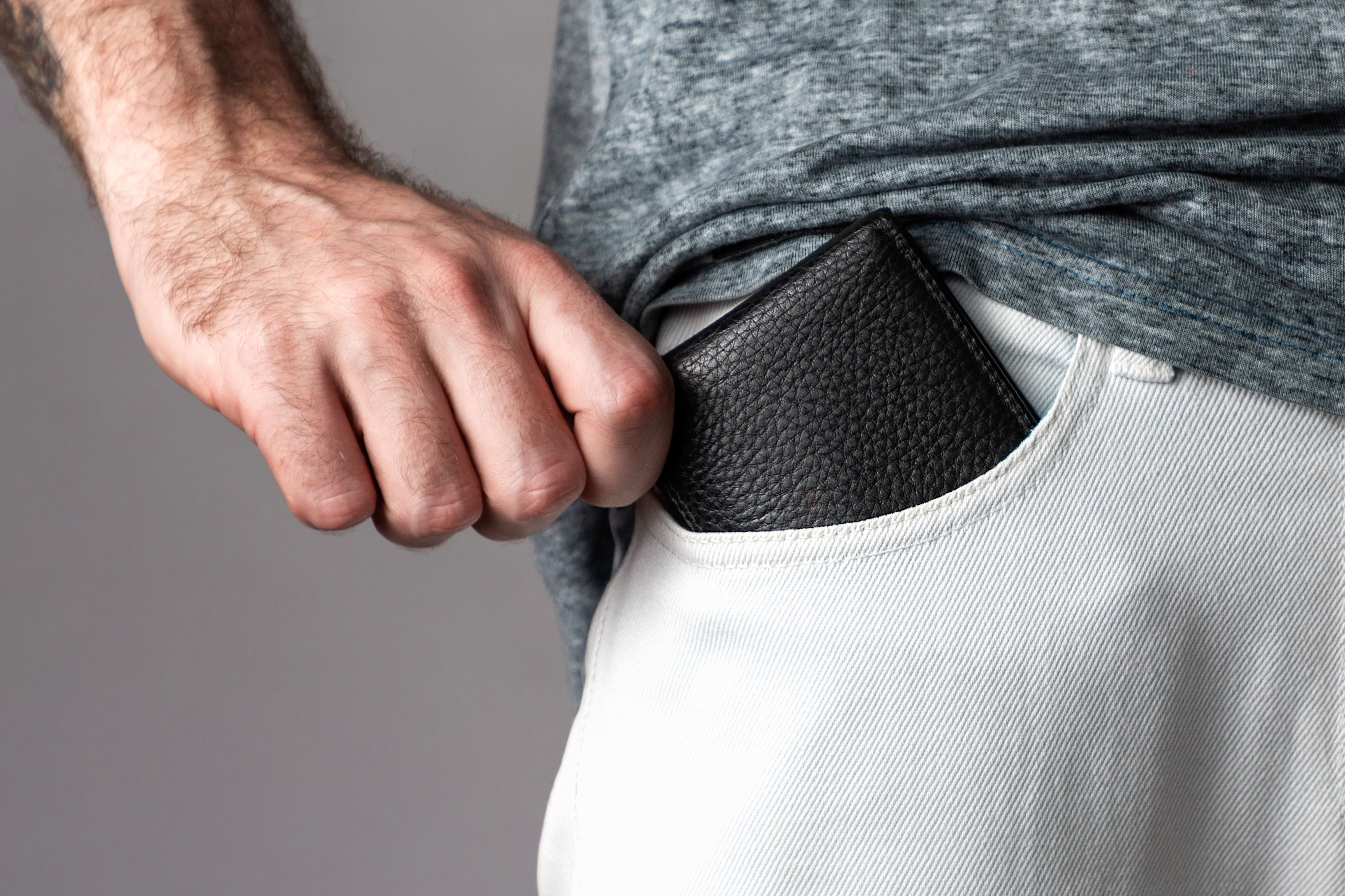 Image of Accessories, Belt, Wallet, Finger, Hand, Person, Adult, Male, Man,