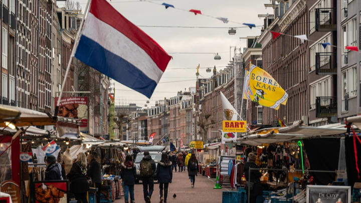 Image of Person, Flag, Netherlands Flag, 