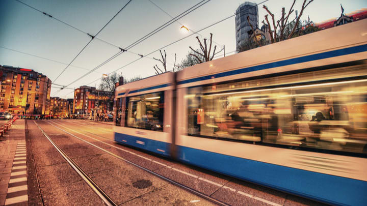 Image of Railway, Terminal, Train, Train Station, Vehicle, City, Metropolis, Urban, Cable Car, Car, 