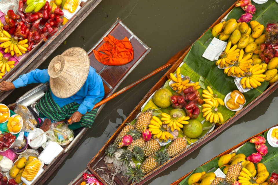 Image of Adult, Female, Person, Woman, Food, Fruit, Produce, Banana, 