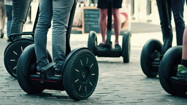 Image of Segway, Vehicle, Adult, Male, Man, Person, E-scooter, 