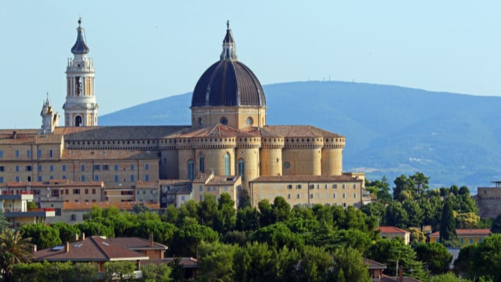 Image of Building, Dome, Spire, Tower, City, Monastery, Metropolis, Urban, Clock Tower, House, Housing, Roof, Cathedral, Church, 