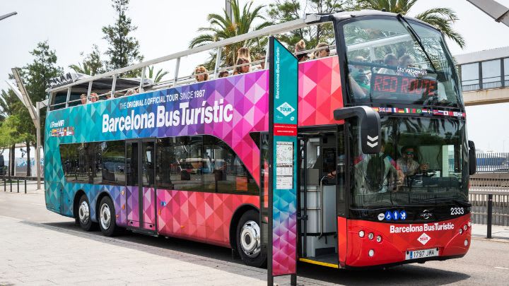 Image of Bus, Vehicle, Tour Bus, Person, Double Decker Bus,
