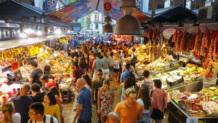 Image of Urban, Person, Adult, Male, Man, Handbag, Shoe, Market, 