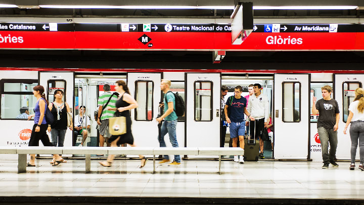 Image of Adult, Female, Person, Woman, Terminal, Bag, Handbag, Boarding, Railway, Train, Train Station, Vehicle, Backpack, 