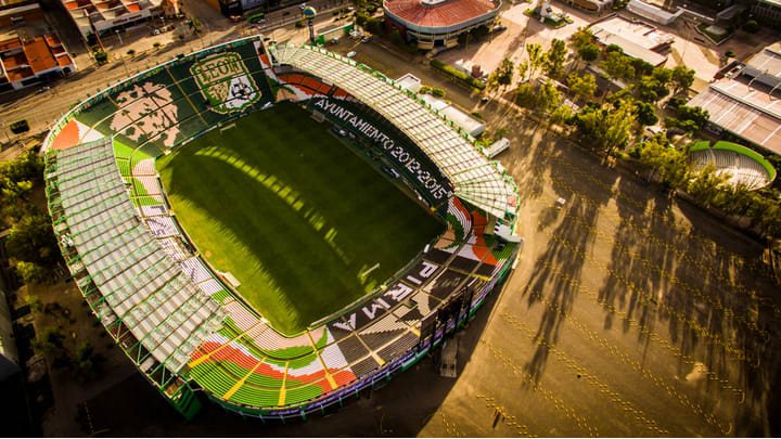 Image of Outdoors, Arena, Building, Stadium, Aerial View, 