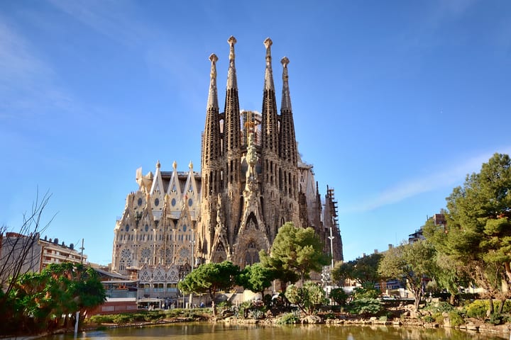 Image of Church, Landmark, La Sagrada Familia, 