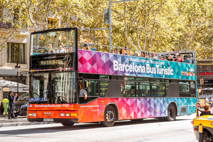 Image of Bus, Vehicle, Person, Car, Tour Bus, Double Decker Bus,