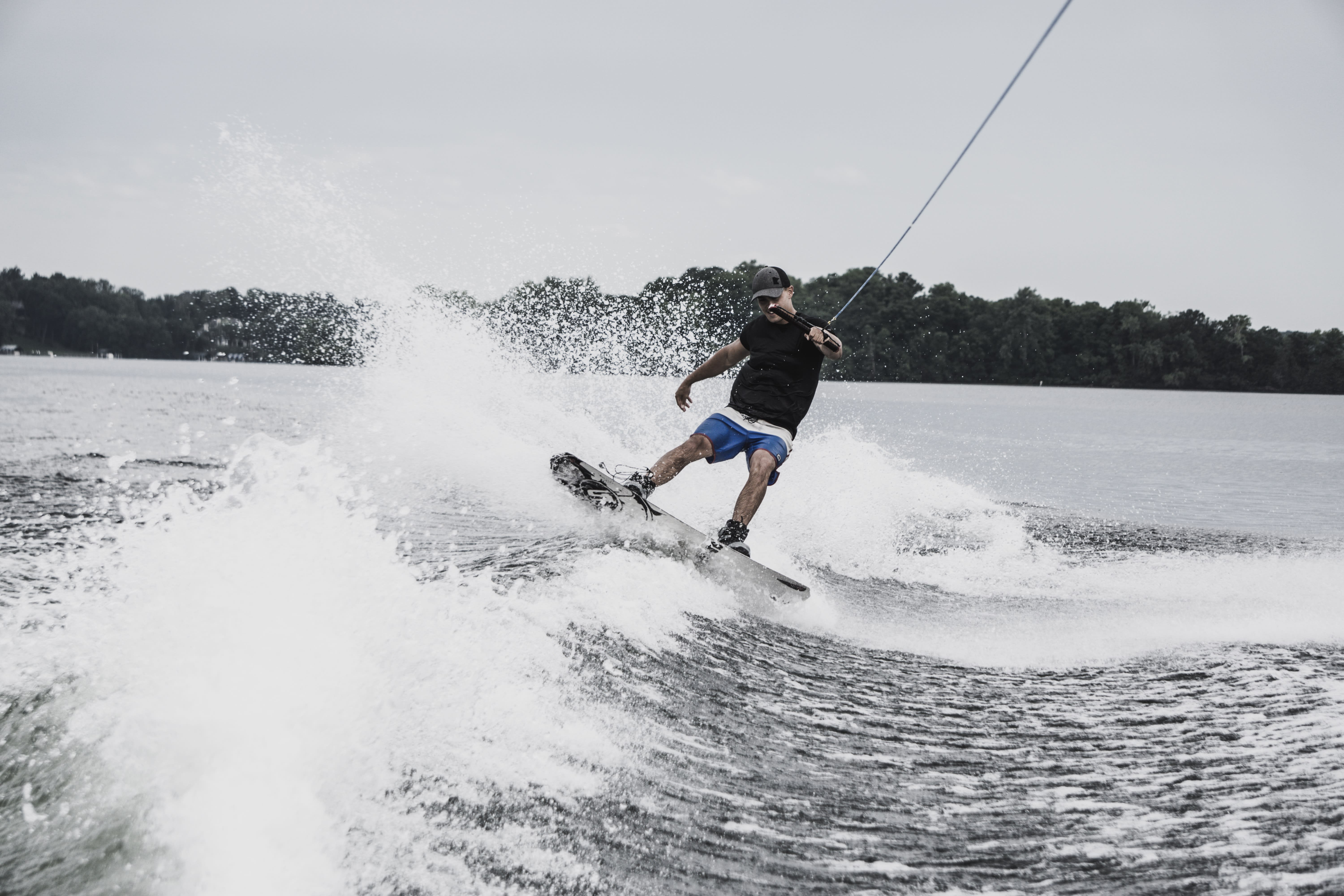 Image of Water, Adult, Male, Man, Person, Water Sports, Water Skiing, Shoe, 