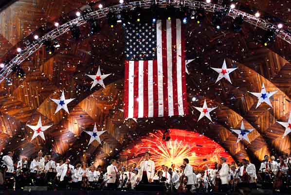 Image of Lighting, Stage, Concert, Crowd, 