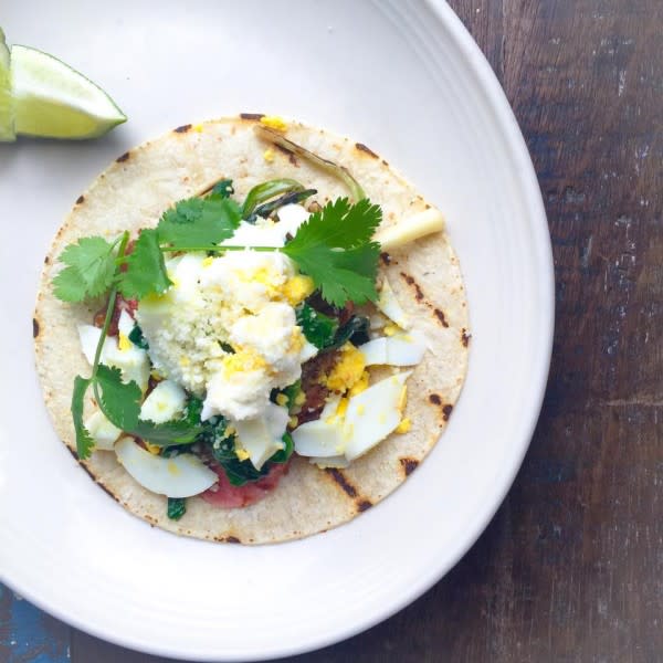 Image of Food, Food Presentation, Plate, Bread, Cilantro, 