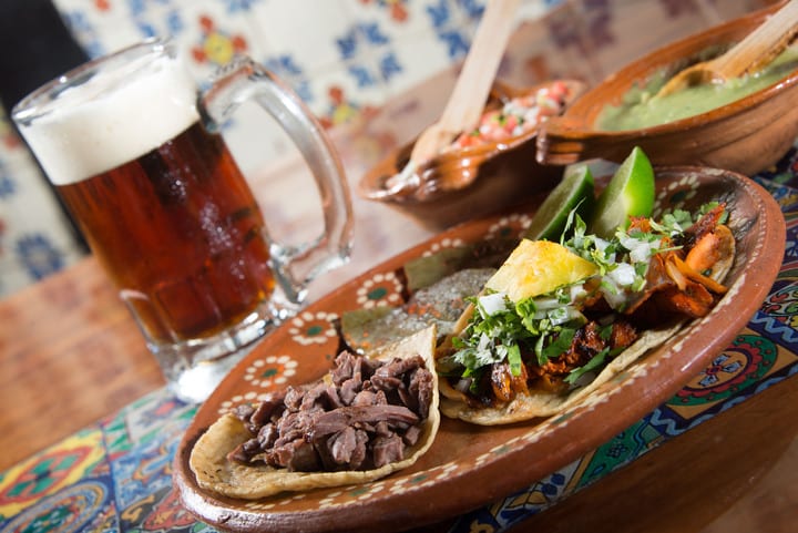 Image of Glass, Alcohol, Beer, Beverage, Food, Food Presentation, Brunch, Cup, Dining Table, Sandwich,