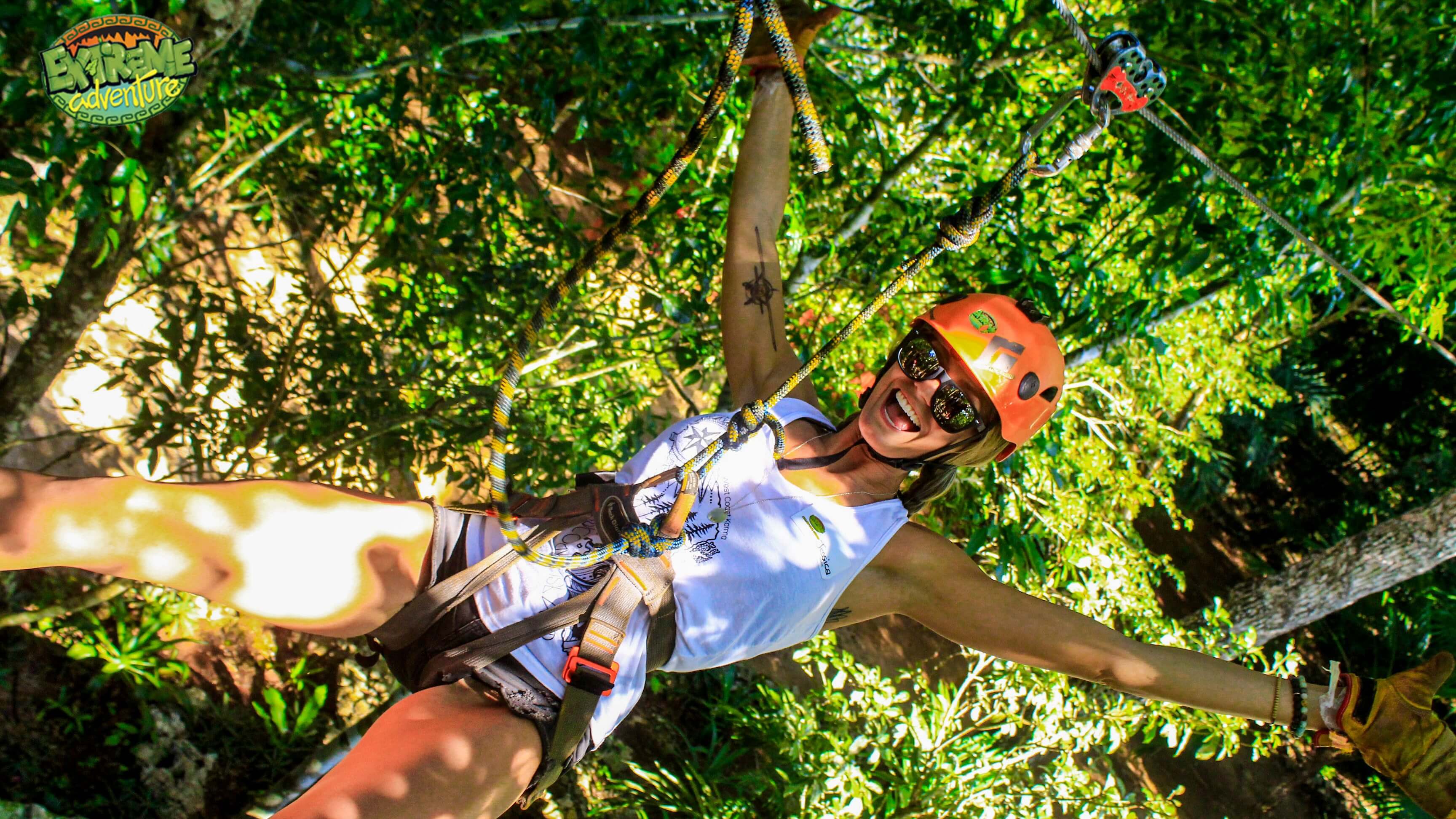 Image of Jungle, Nature, Outdoors, Vegetation, Land, Rainforest, Tree, Helmet, Woodland, Glasses, Grove, Face, Head, Person, Photography, Portrait, Hardhat,