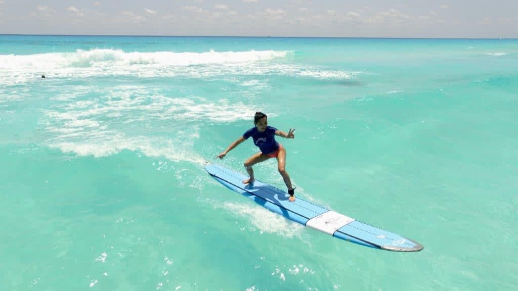 Image of Nature, Outdoors, Sea, Sea Waves, Water, Surfing, Boy, Male, Person, Teen, 