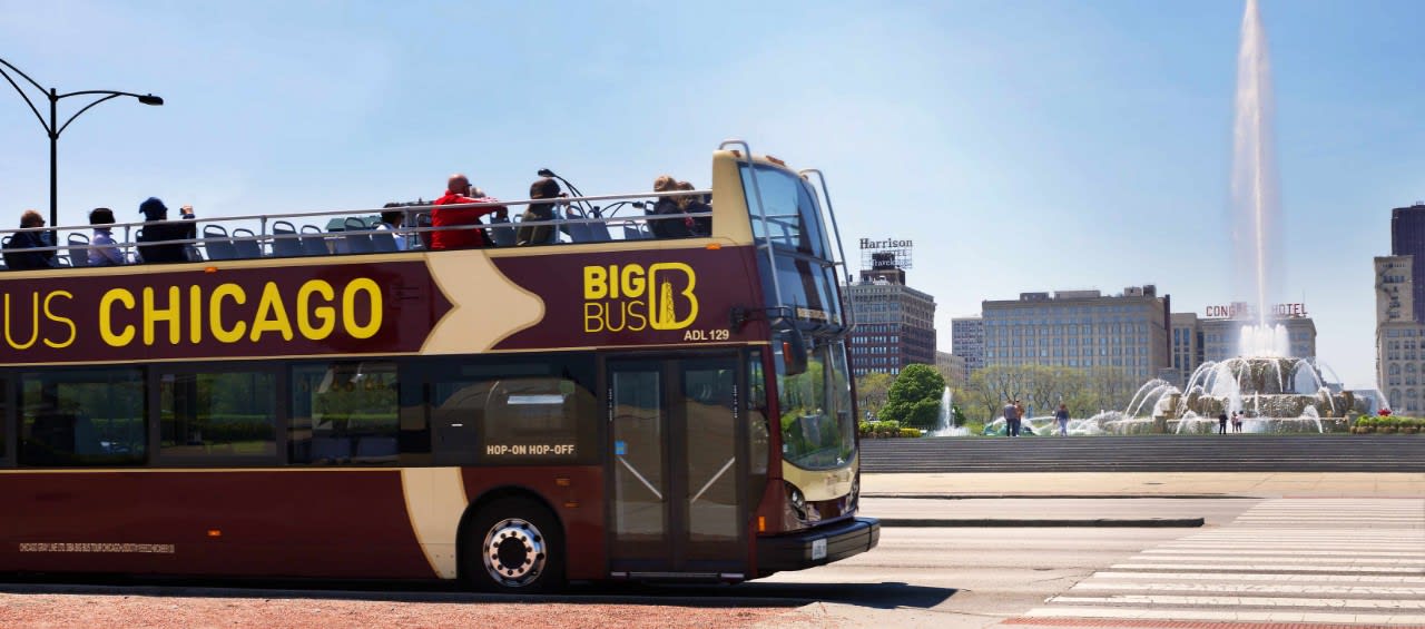 Image of Bus, Vehicle, Person, Tour Bus, 