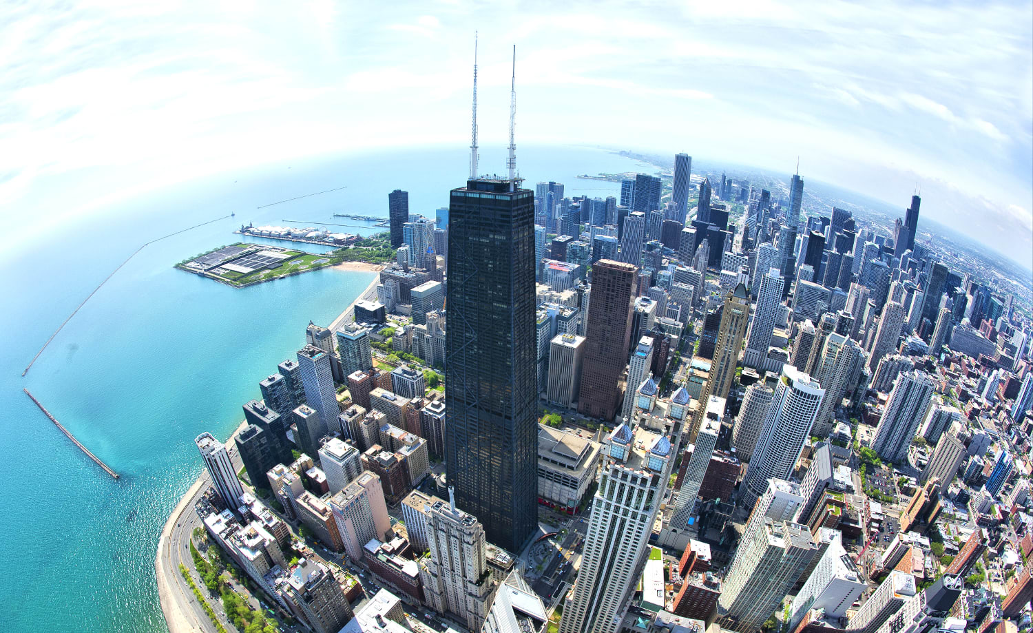 Image of City, Building, Cityscape, Urban, Outdoors, High Rise, Tower, 