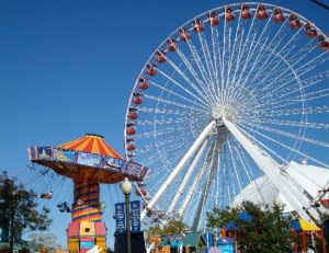 Image of Amusement Park, Ferris Wheel, Fun, 