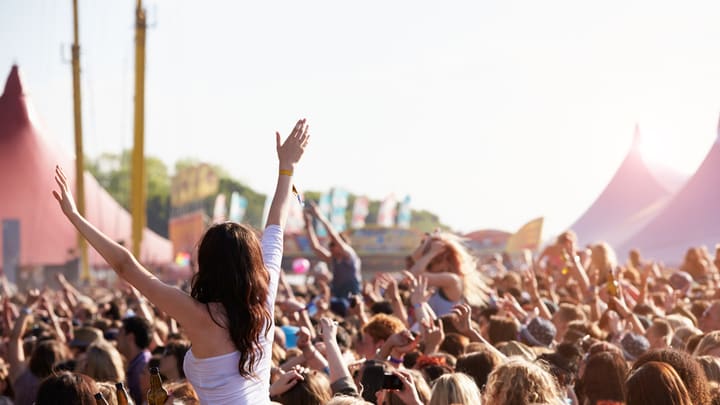 Image of Concert, Crowd, Person, Adult, Female, Woman, Child, Girl, 